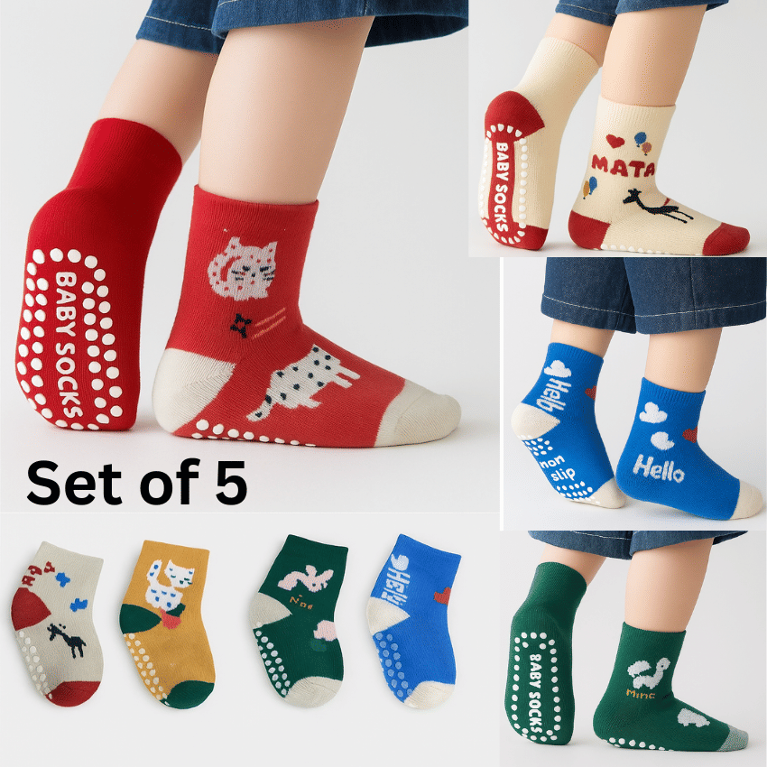 BBYARAJ Pack of 5 Unisex for Baby Cotton Full Length Socks ( Multicolor ) - Socks | Buy online on ZillyBuy