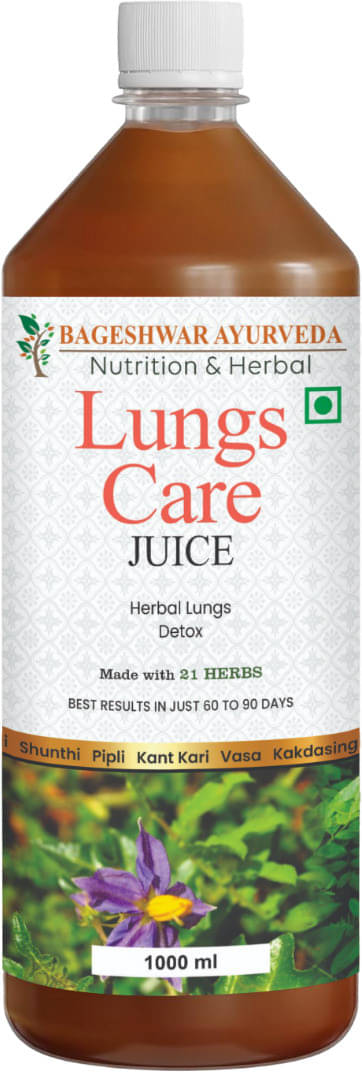     			Bageshwar Ayurveda Lungs Care Juice  Supports Respiratory System Blend of 21 Herbs