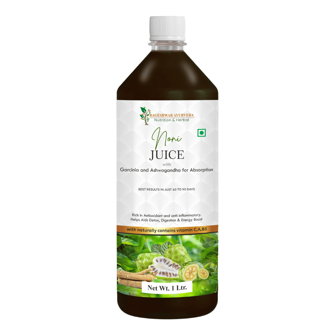Bageshwar Ayurveda Noni Juice I Energy Boost Immune Enriched with Ashwagandha and Garcinia Bageshwar Ayurveda Noni Juice I Energy Boost Immune Enriched with Ashwagandha and Garcinia