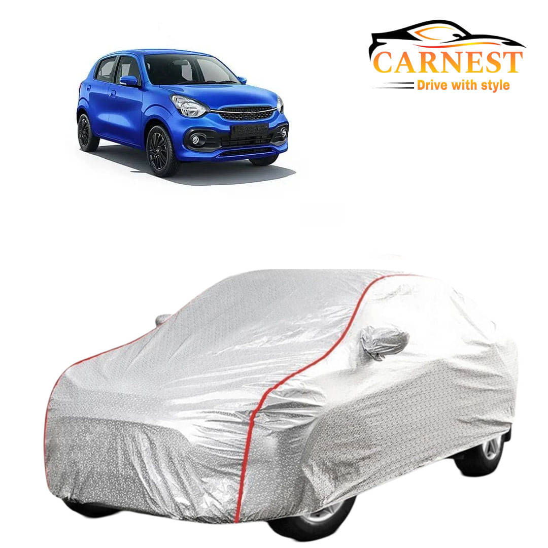     			CARNEST Car Body Cover for Maruti Suzuki Celerio [2014-2015] With Mirror Pocket ( Pack of 1 ) , Silver