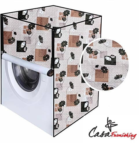 CASA FURNISHING Front Load Washing Machine Cover Compatiable For 7 kg - OFF WHITE CASA FURNISHING Front Load Washing Machine Cover Compatiable For 7 kg - OFF WHITE