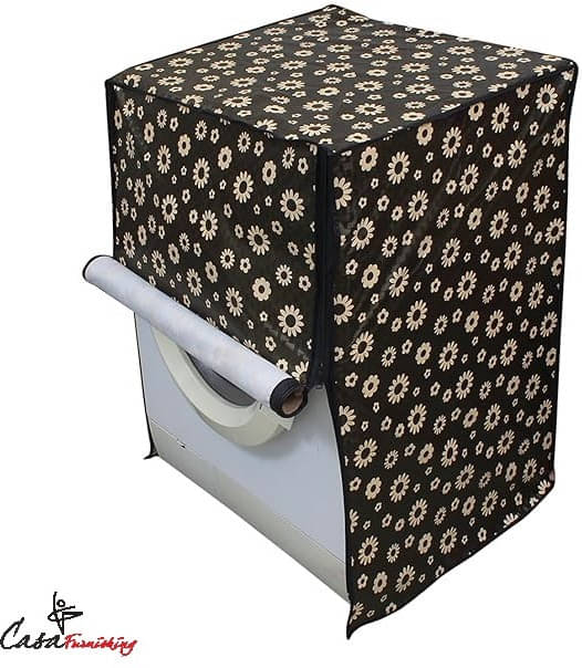 CASA FURNISHING Front Load Washing Machine Cover Compatiable For 7 kg - KHAKI CASA FURNISHING Front Load Washing Machine Cover Compatiable For 7 kg - KHAKI