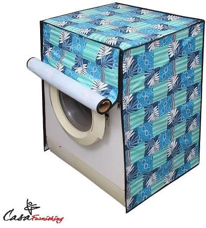 CASA FURNISHING Front Load Washing Machine Cover Compatiable For 7 kg - GREEN CASA FURNISHING Front Load Washing Machine Cover Compatiable For 7 kg - GREEN