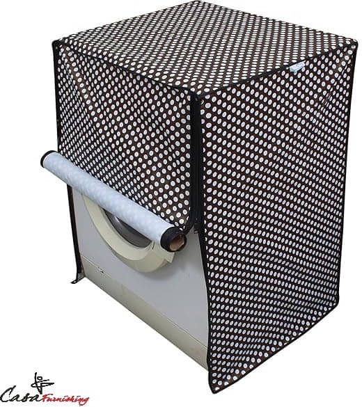 CASA FURNISHING Front Load Washing Machine Cover Compatiable For 7 kg - BROWN     			CASA FURNISHING Front Load Washing Machine Cover Compatiable For 7 kg - BROWN