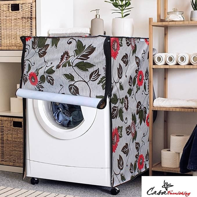     			CASA FURNISHING Front Load Washing Machine Cover Compatiable For 7 kg - MULTICOLOR