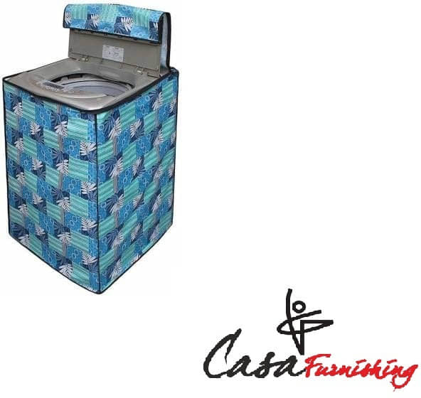 CASA FURNISHING Fully Automatic Washing Machine Cover Compatiable For 7 kg - GREEN