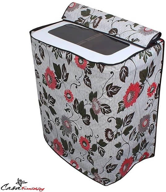 CASA FURNISHING Semi-Automatic Washing Machine Cover Compatiable For 7 kg - MULTICOLOR CASA FURNISHING Semi-Automatic Washing Machine Cover Compatiable For 7 kg - MULTICOLOR