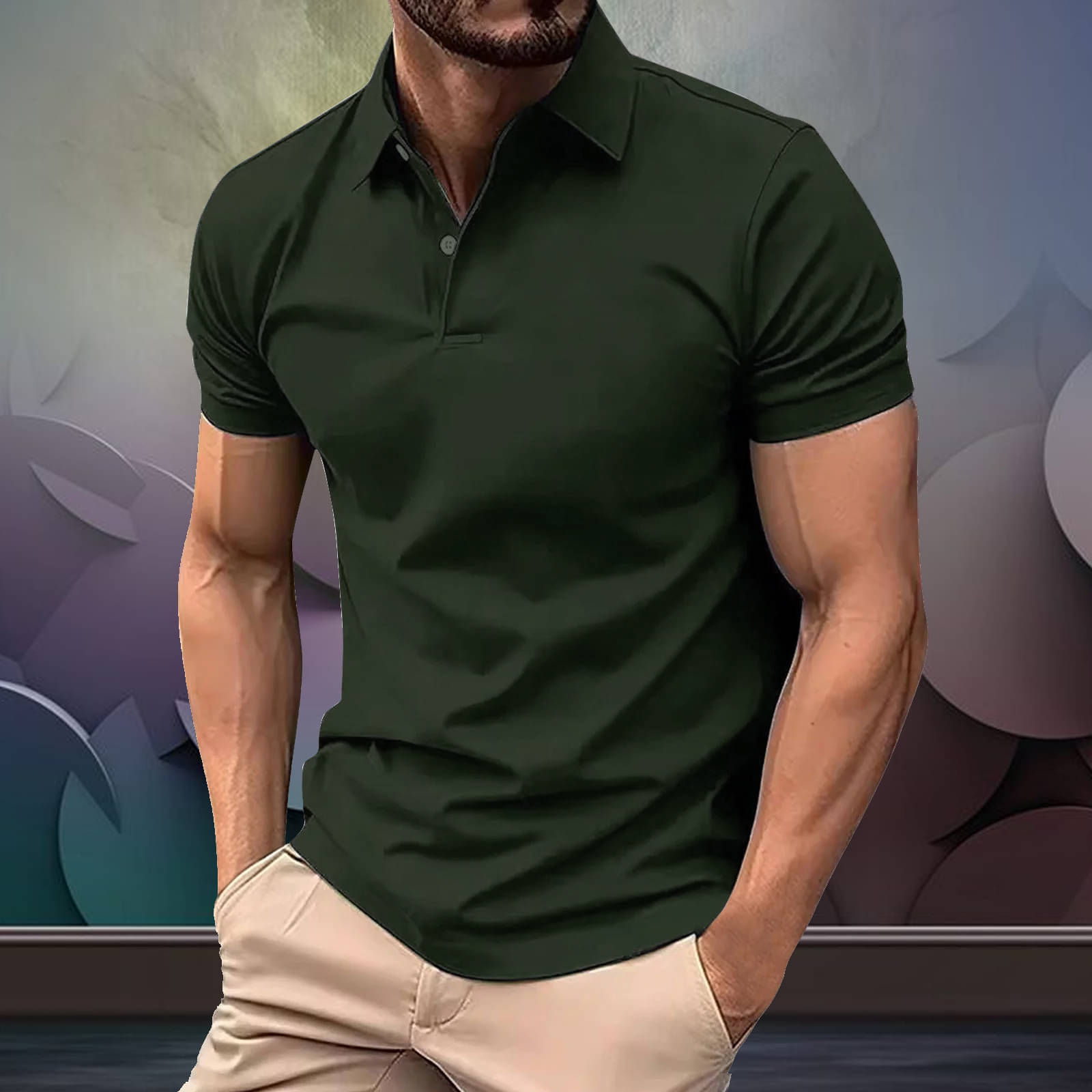 COCOSOUL Men Cotton Blend Regular Fit Solid Polo T Shirt ( Olive ) COCOSOUL Men Cotton Blend Regular Fit Solid Polo T Shirt ( Olive )