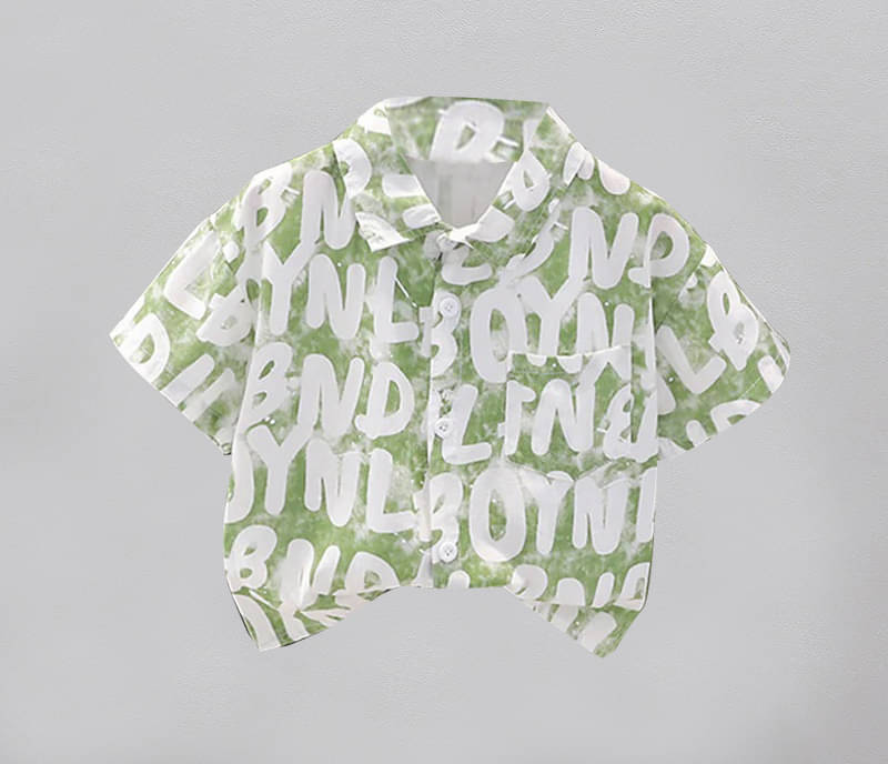 DANGAR Pack of 1 Boys Polyester Half Sleeves Shirt ( Green ) DANGAR Pack of 1 Boys Polyester Half Sleeves Shirt ( Green )