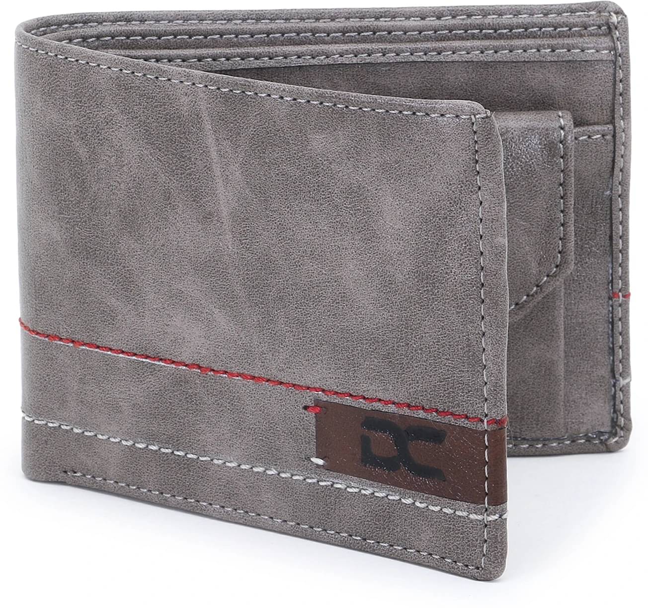     			Dezire Crafts Faux Leather Solid Men's Regular Wallet With 5 Slots For Card ( Gray , Pack of 1 )
