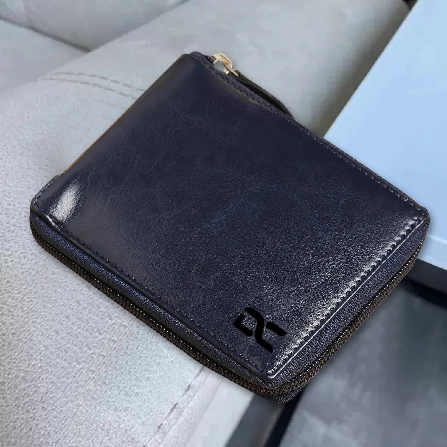     			Dezire Crafts Faux Leather Solid Men's Regular Wallet With 4 Slots For Card ( Blue , Pack of 1 )