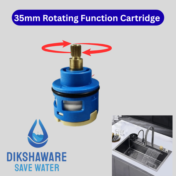 Dikshaware Imported Kitchen Sink Inner Valve | 35mm Rotating Function | Replacement Disc | Smooth Handle Operation | Durable Ceramic Core Dikshaware Imported Kitchen Sink Inner Valve | 35mm Rotating Function | Replacement Disc | Smooth Handle Operation | Durable Ceramic Core
