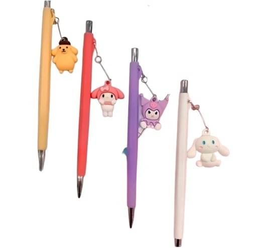     			Eclet 4pc Graphite Pencils,Eternal Pencil Set Non-Toxic Erasable Ideal for Writing Pencil any character will sent  (Set of 1 Multicolor)