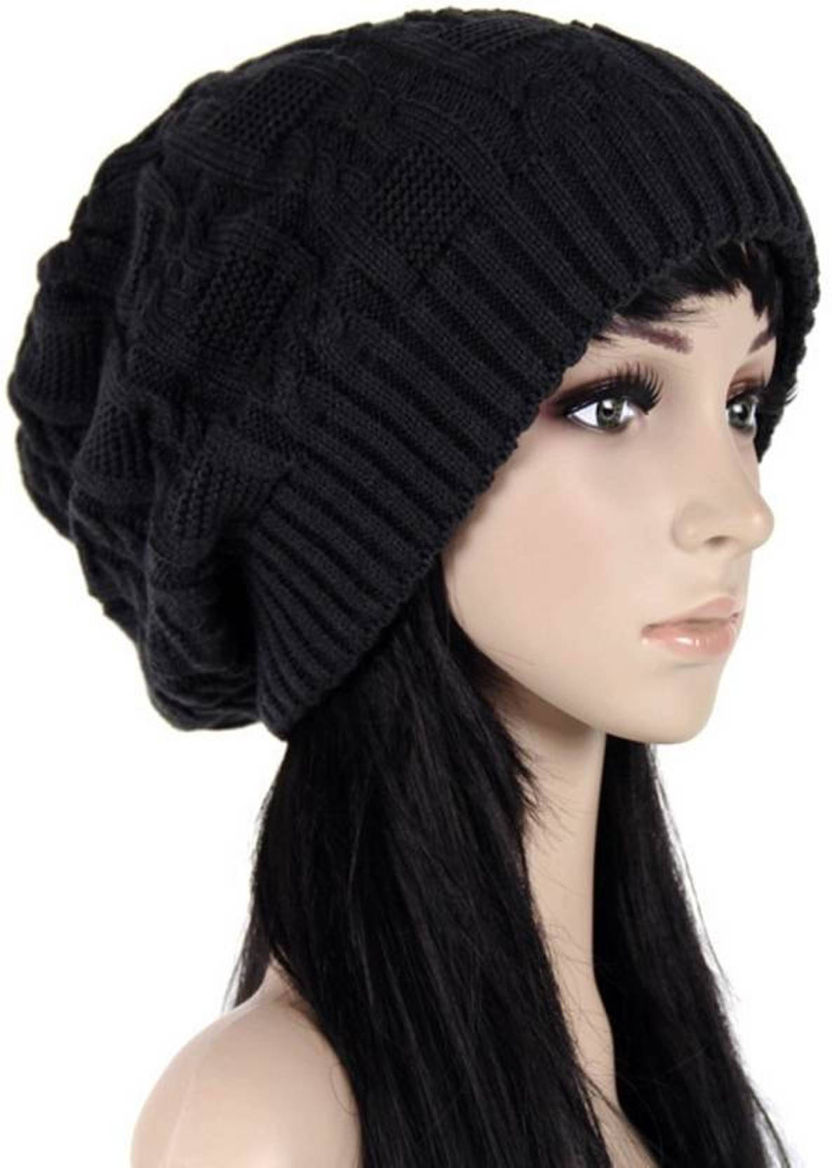 Evanden Black Woollen Women's Cap ( Pack of 1 ) Evanden Black Woollen Women's Cap ( Pack of 1 )