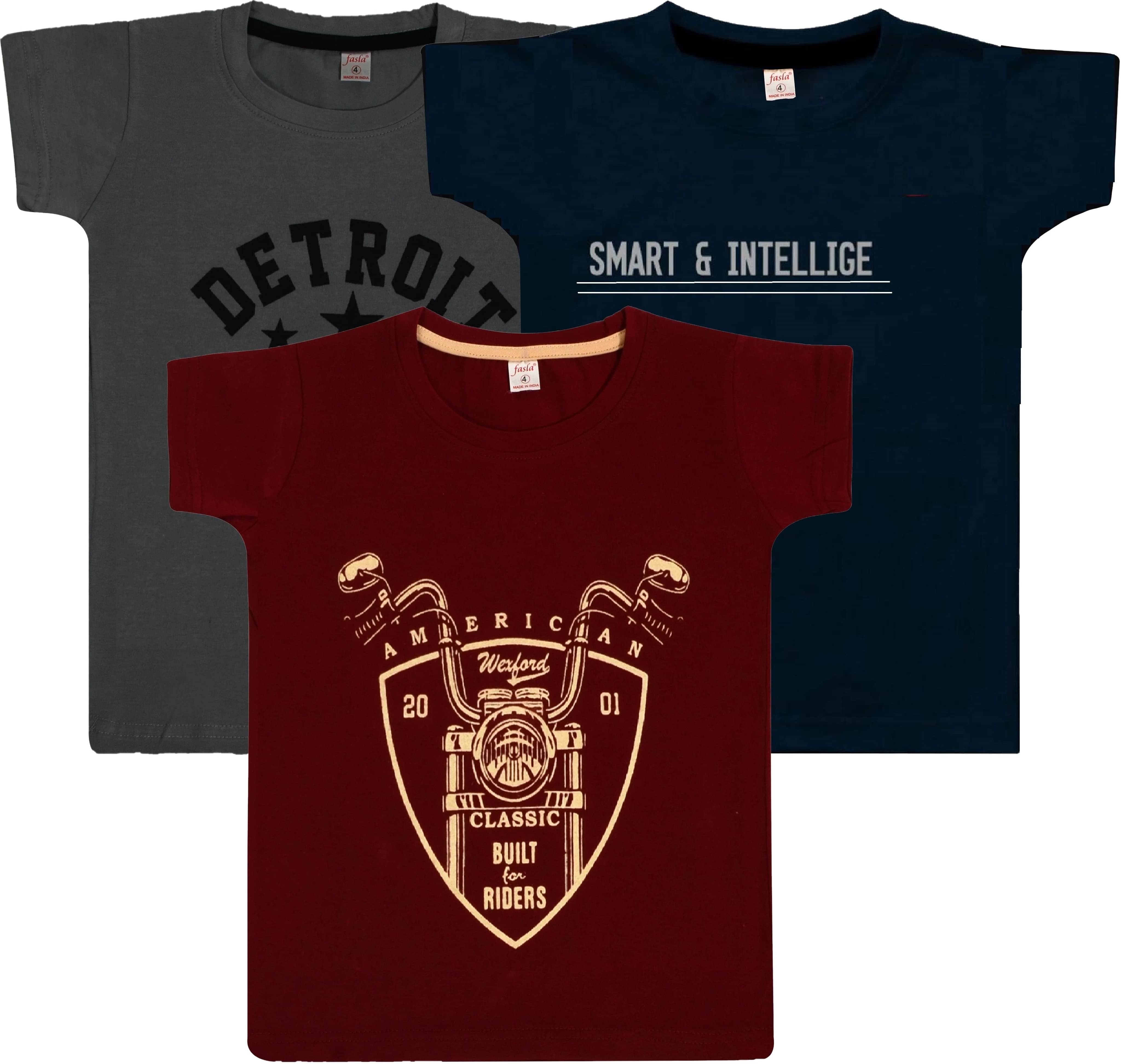     			Eye Water Pack of 3 Boys Cotton Blend T-Shirt ( Multicolor )