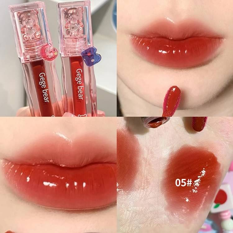     			GEGE BEAR Apple Red Glossy Lip Gloss 30
