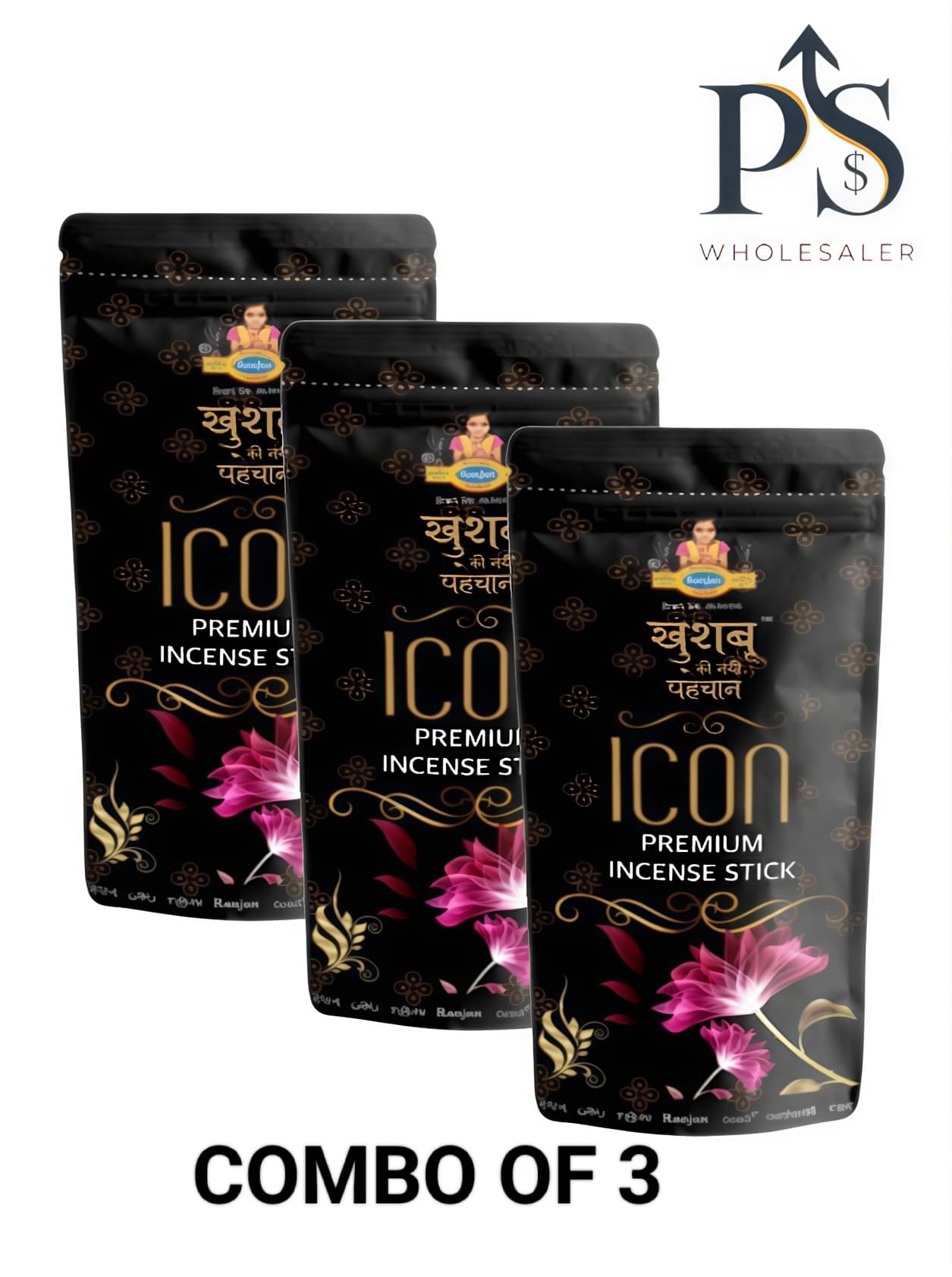     			GENRICCCC Incense Stick Chandan 400 gm ( Pack of 3 )