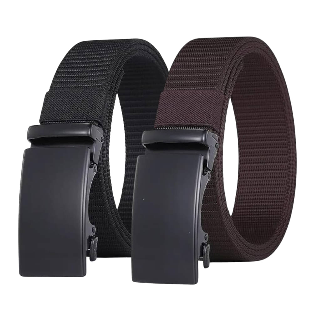     			Generic - Multicolor Nylon Men's Casual Belt ( Pack of 2 )