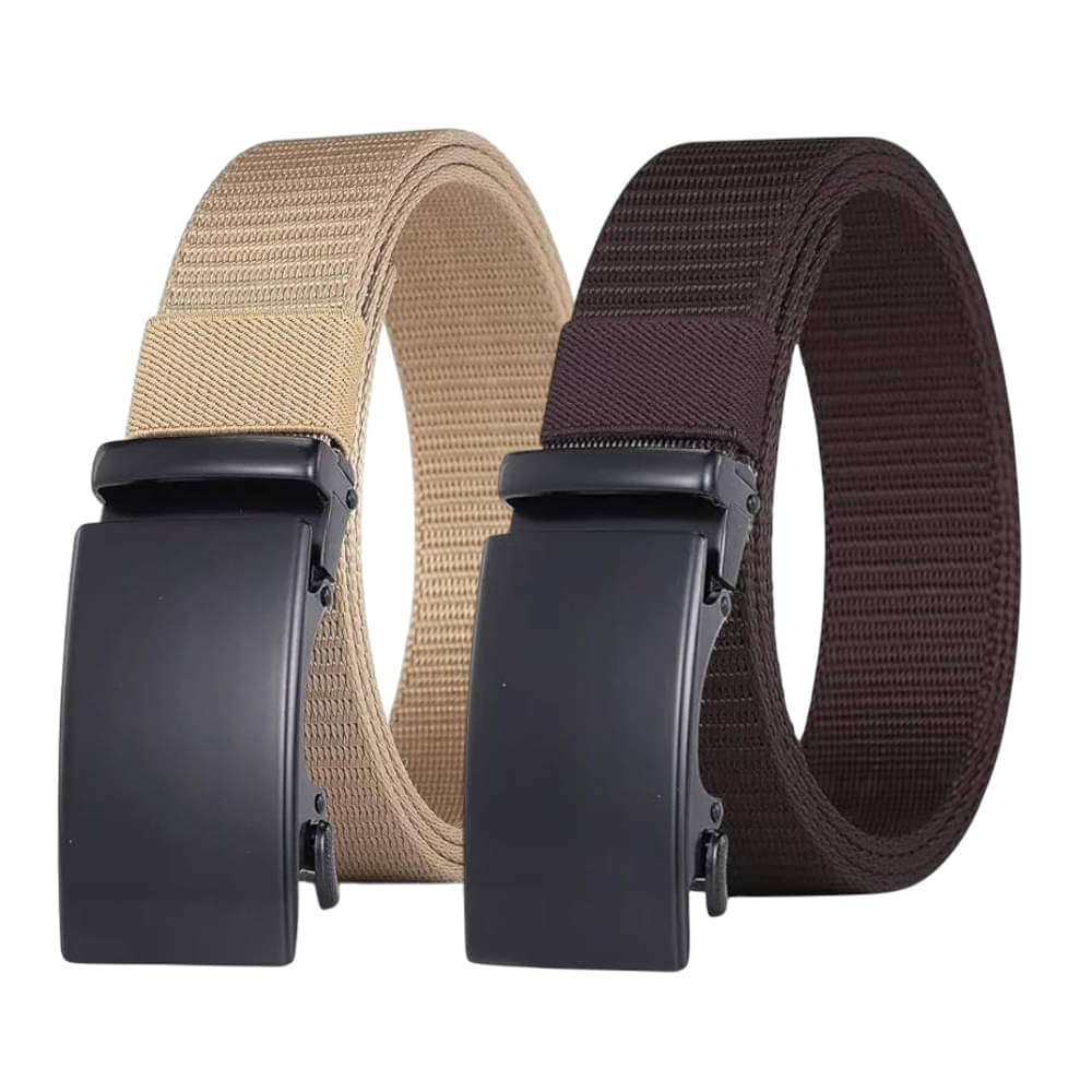     			Generic - Multicolor Nylon Men's Casual Belt ( Pack of 2 )