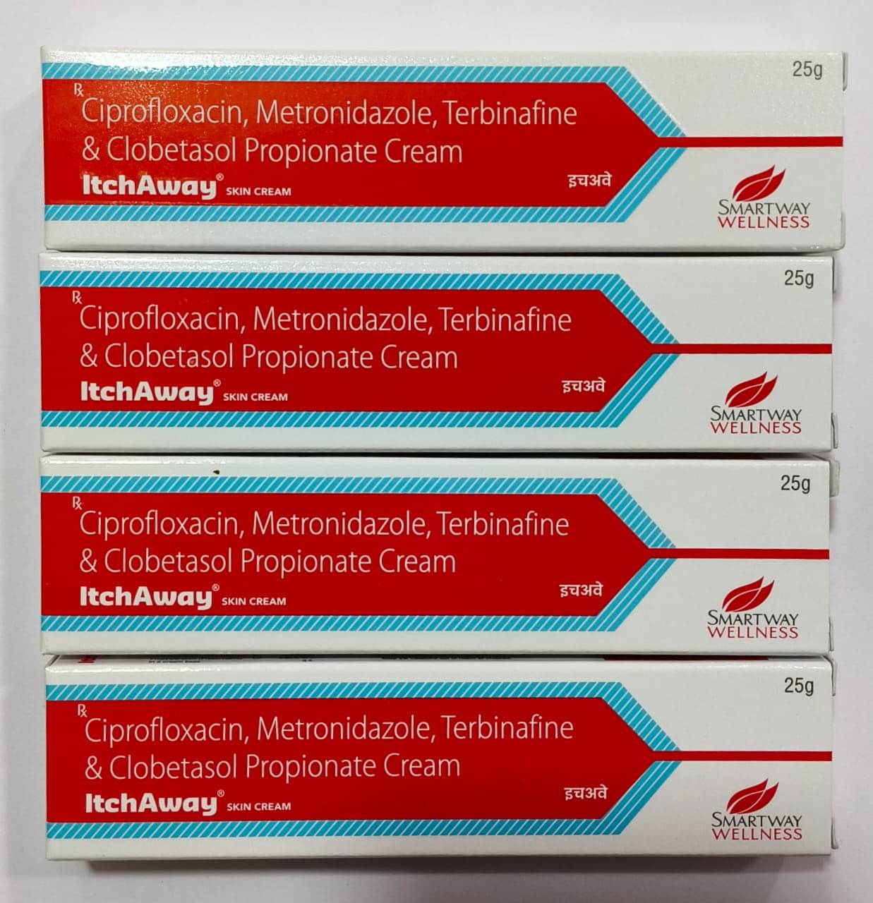     			Itchaway Antifungal Cream For All Skin Type, 25gm ( Pack of 4)