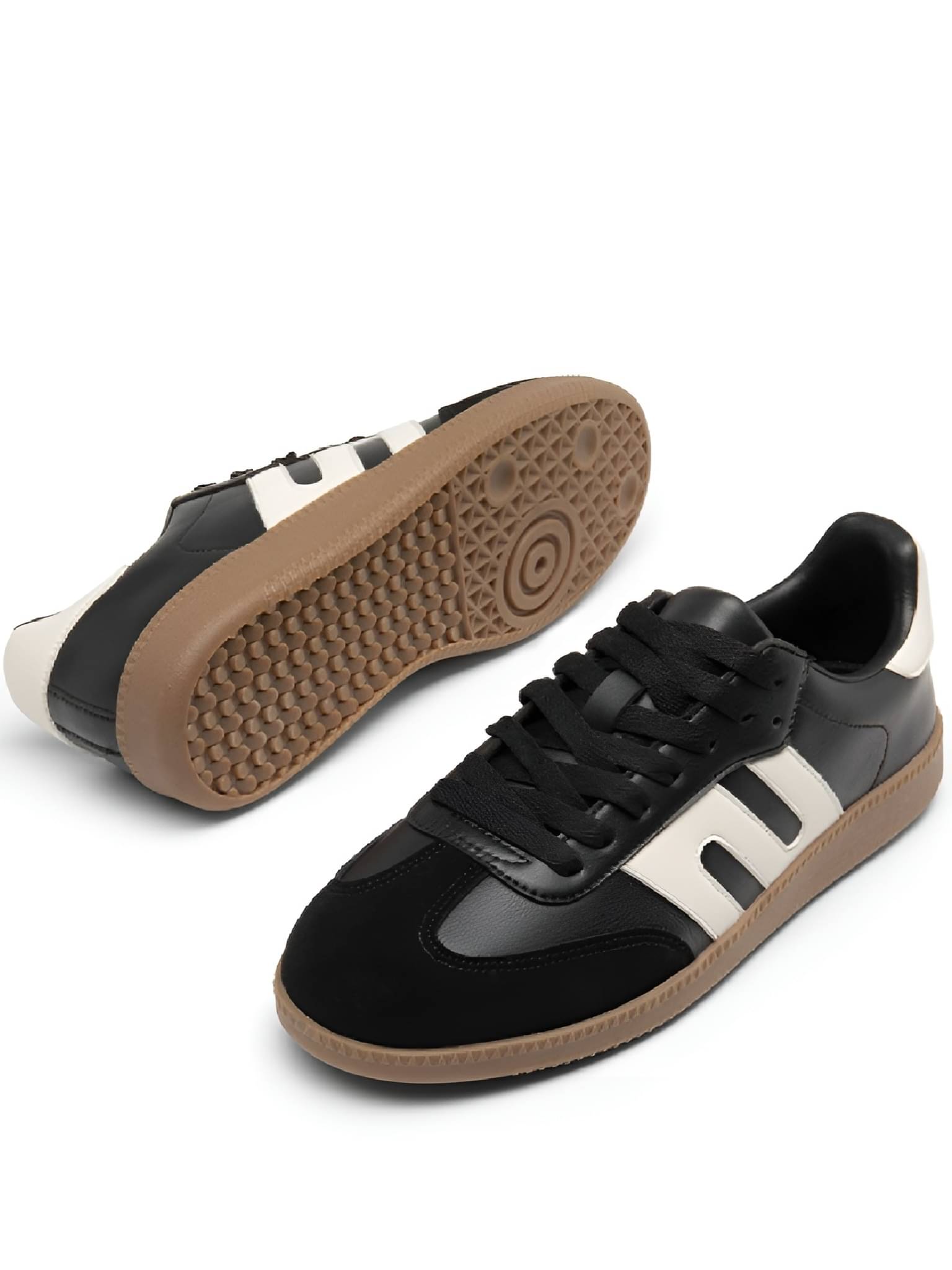     			INVERSION Black Men's Sneakers