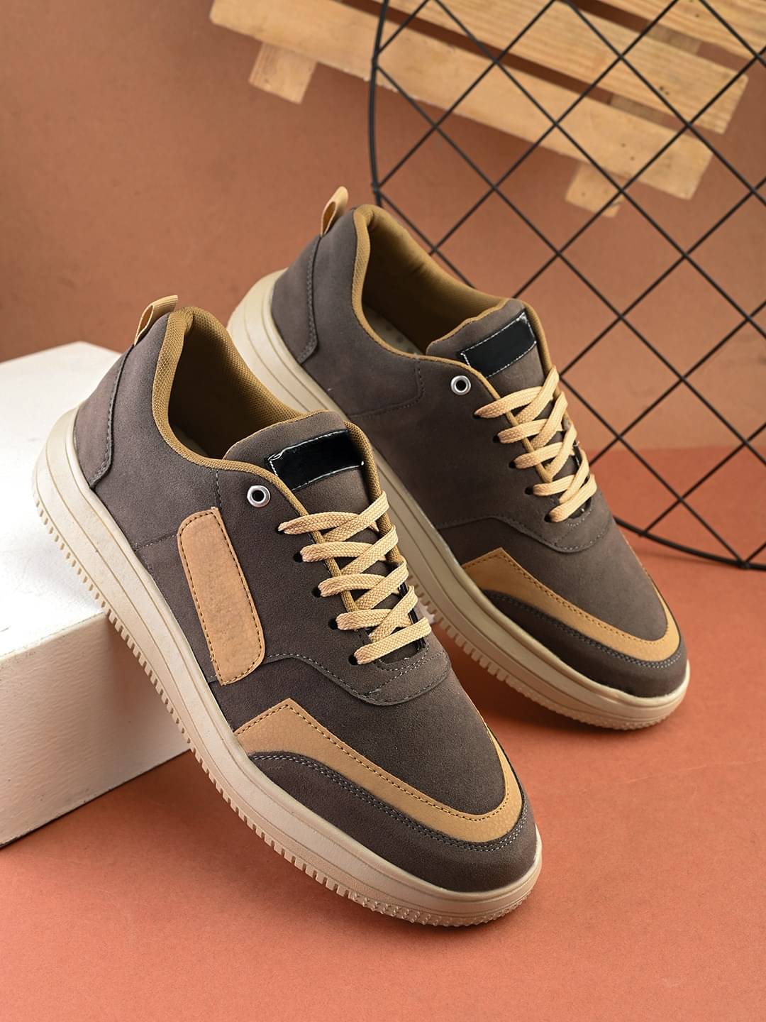     			INVERSION Grey Men's Sneakers