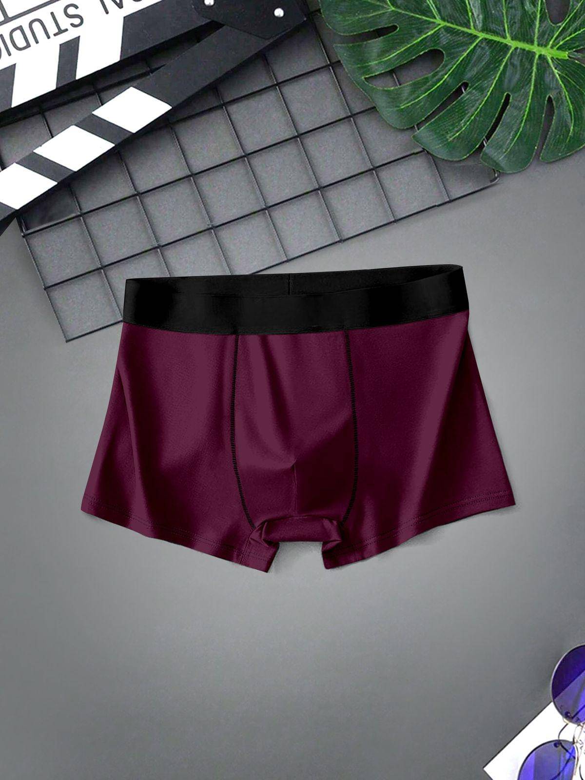     			Jormatt Pack of 1 Lycra Trunks For Men's ( Maroon )