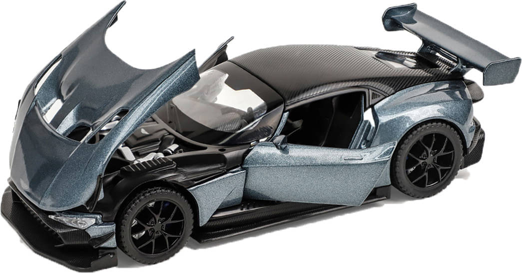    			Joy Junction ASTON MARTIN Model Car 1:32 Metal Pull Back Die-cast Car (Grey)