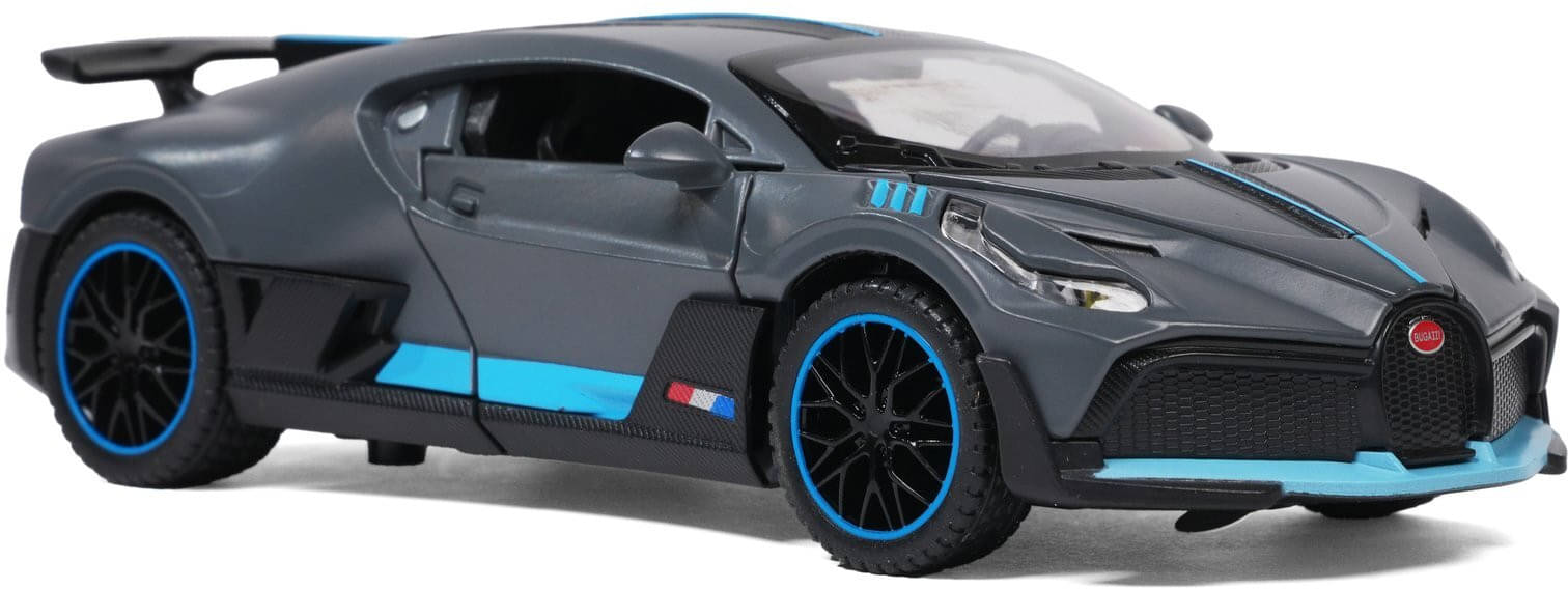     			Joy Junction Bugatti Model Car 1:32 Metal Pull Back Die-cast Car (Grey)