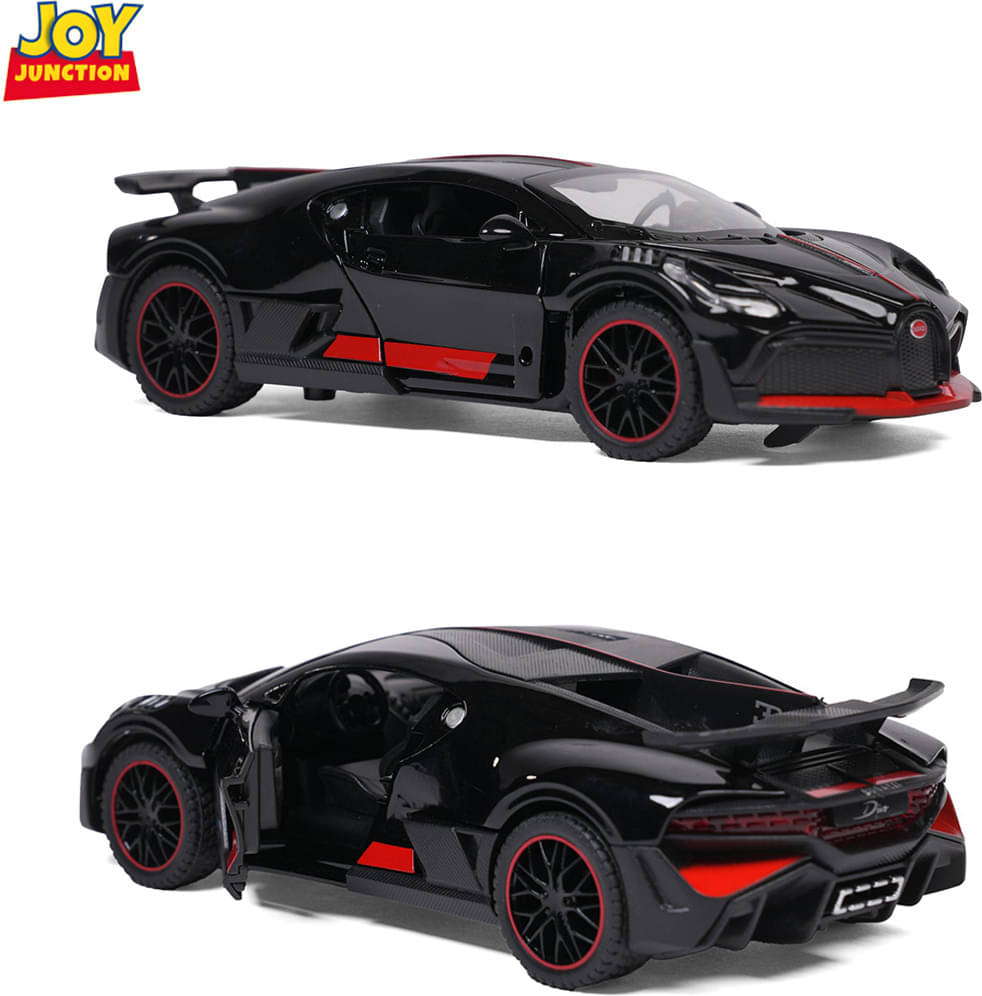     			Joy Junction Bugatti Model Car 1:32 Metal Pull Back Die-cast Car (Black)