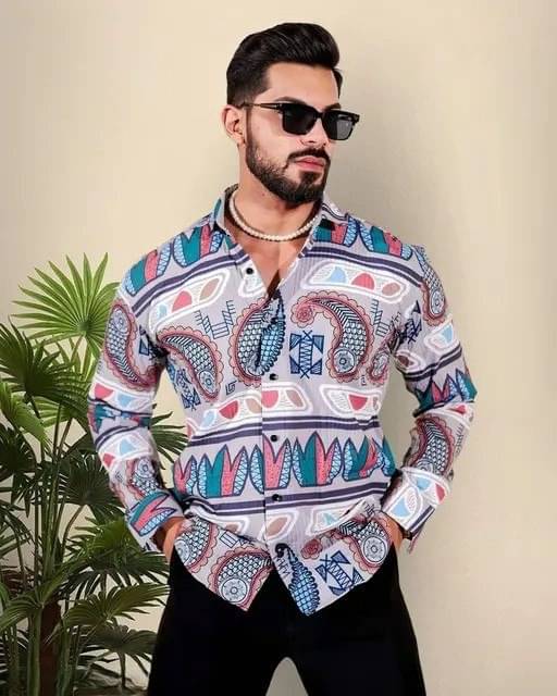 KRIVA 100% Cotton Regular Fit Printed Full Sleeves Men's Casual Shirt - Multicolor ( Pack of 1 ) KRIVA 100% Cotton Regular Fit Printed Full Sleeves Men's Casual Shirt - Multicolor ( Pack of 1 )