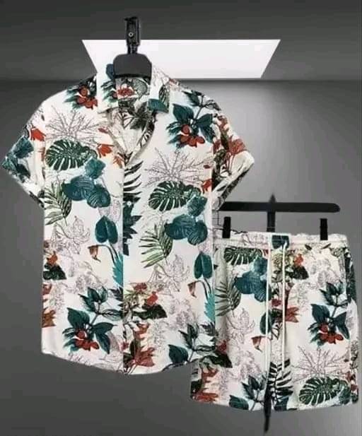     			KRIVA Men's Shirt With Shorts Co-Ords Set ( Pack of 1 , Multicolor )