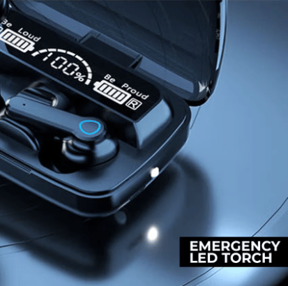     			M19 Bluetooth True Wireless (TWS) In Ear 20 Hours Playback Fast charging,Powerfull bass IPX4(Splash & Sweat Proof) Black