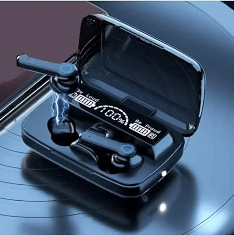     			M19 Bluetooth True Wireless (TWS) In Ear 20 Hours Playback Fast charging,Powerfull bass IPX4(Splash & Sweat Proof) Black