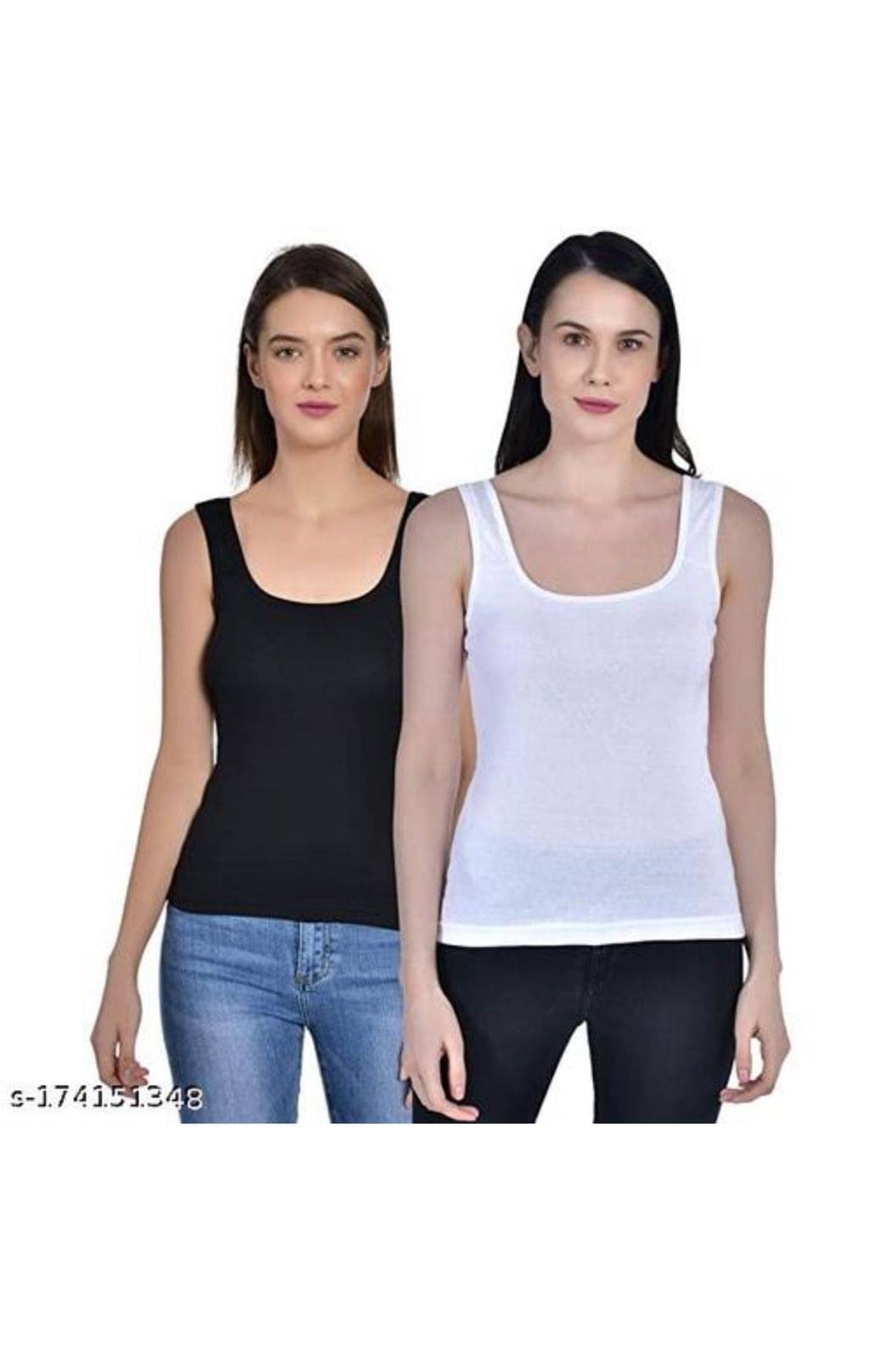 MITSURU Women Cotton Camisoles ( Multicolor ) MITSURU Women Cotton Camisoles ( Multicolor )