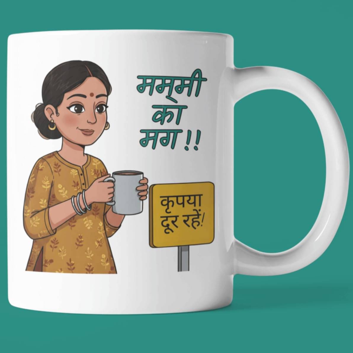     			Maddock MD-Mummy ka Mug Ceramic Coffee Mug 350 mL ( Pack of 1 )