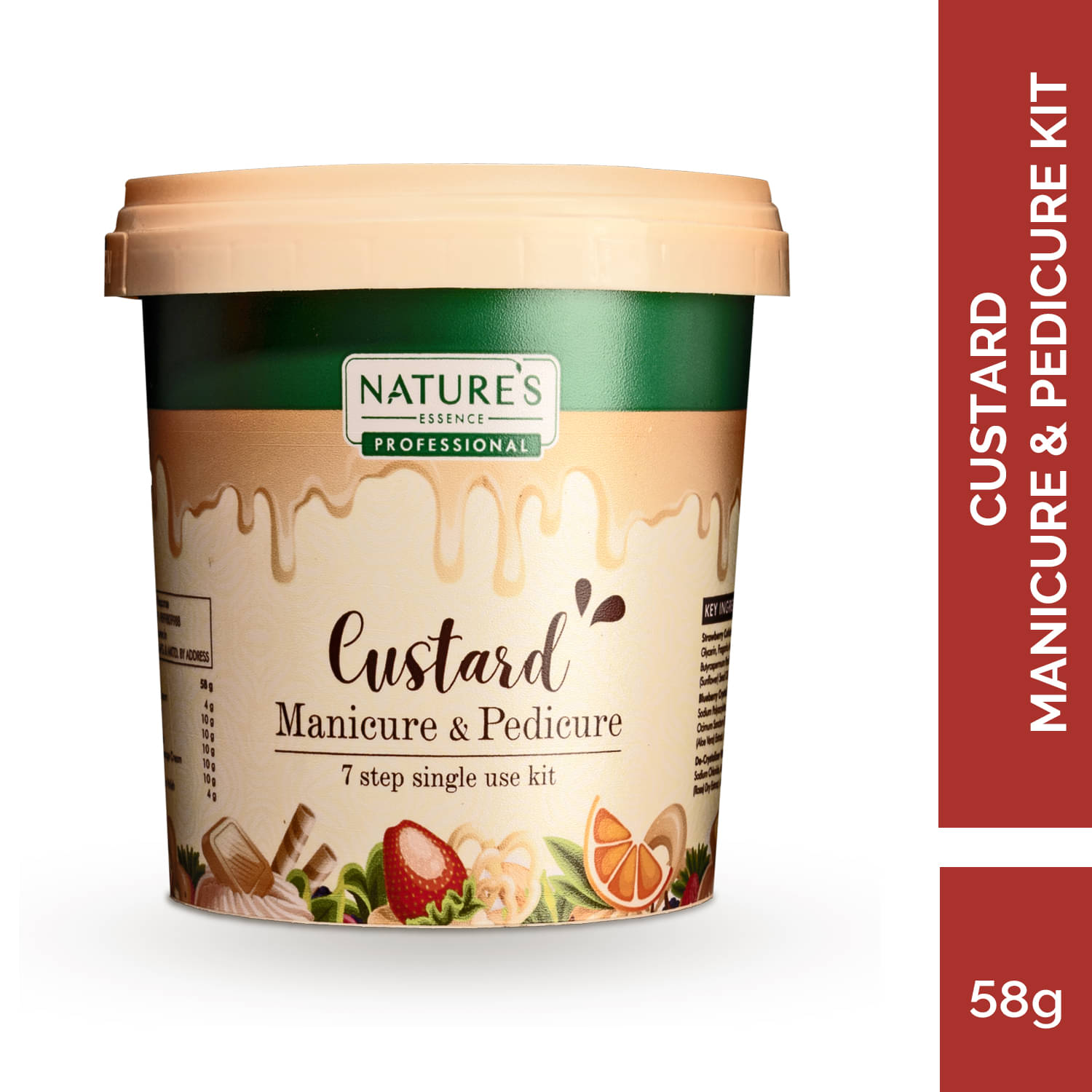     			Nature's Essence Professional Custard Manicure Pedicure Kit 7 Step Single Use Kit For All Skin Type 58G (Pack of 1)