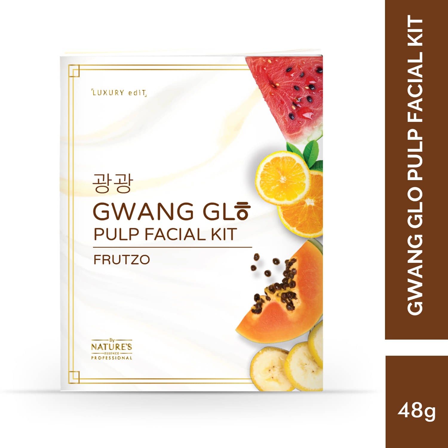 Nature's Essence Professional Gwang Glo Pulp Facial Kit Glowing Even Toned Skin For All Skin Type 32Gm (Pack of 1) Nature's Essence Professional Gwang Glo Pulp Facial Kit Glowing Even Toned Skin For All Skin Type 32Gm (Pack of 1)