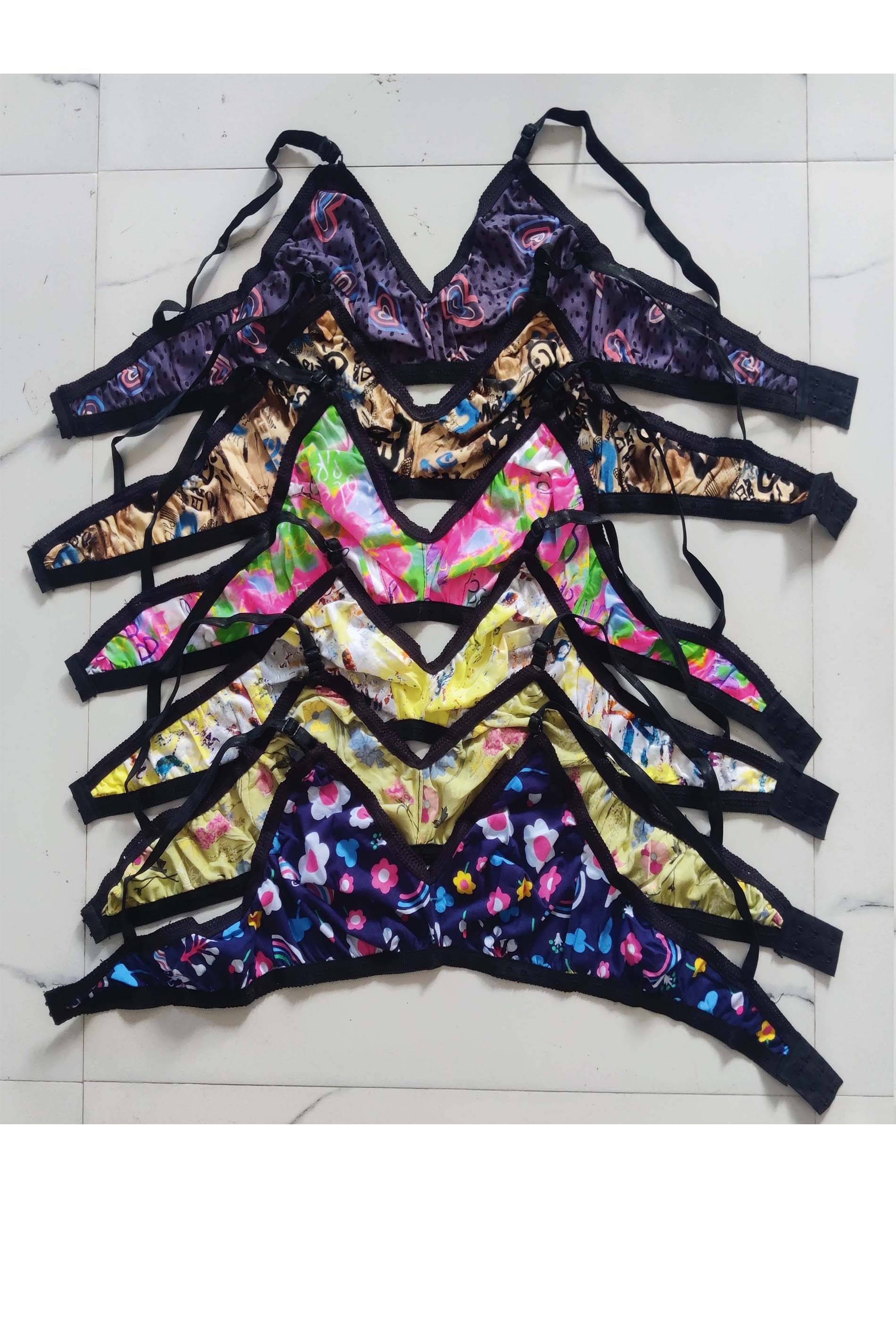 PERFECT SECRET Pack of 6 Cotton Non Padded Everyday Bra For Women ( Multicolor )     			PERFECT SECRET Pack of 6 Cotton Non Padded Everyday Bra For Women ( Multicolor )