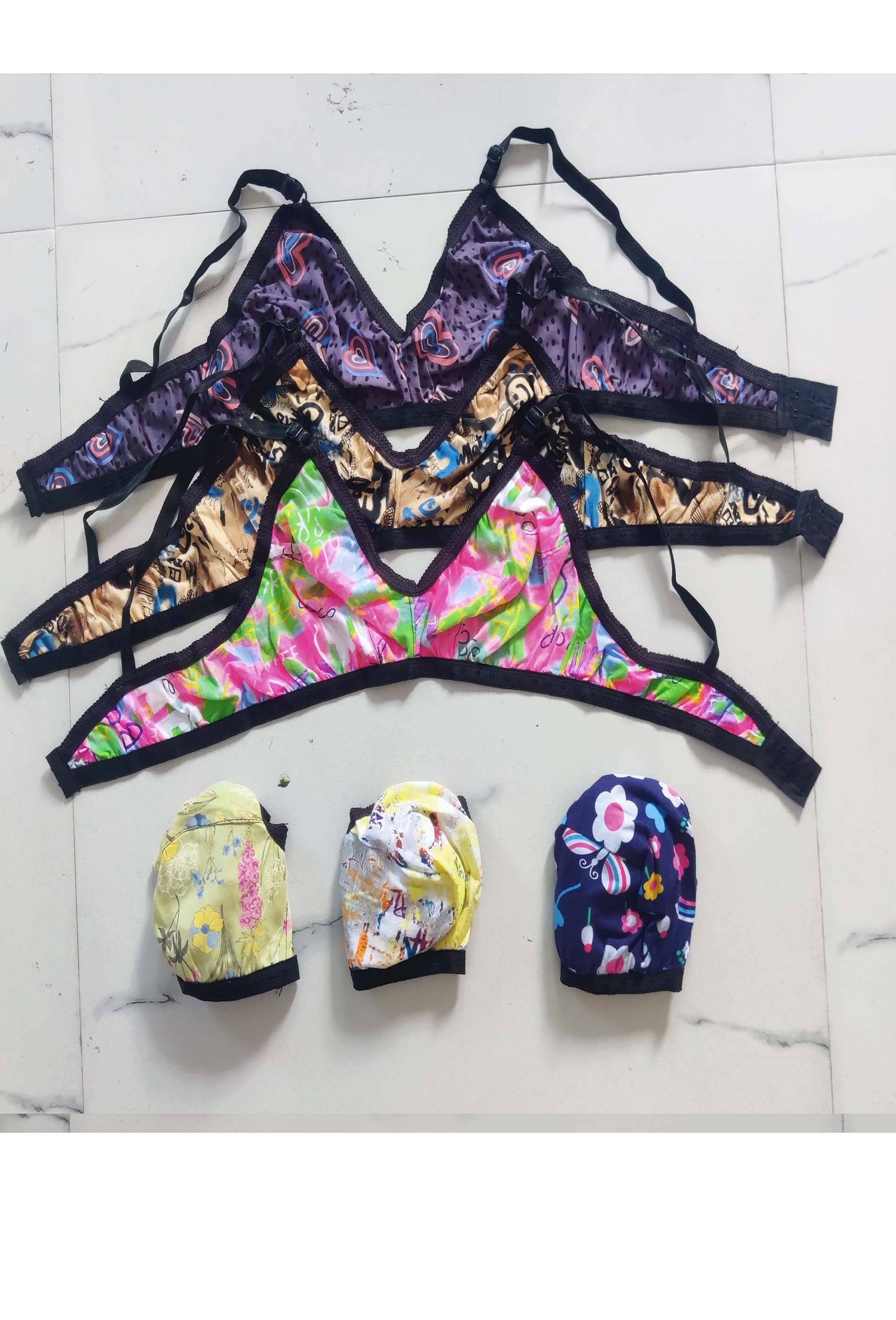 PERFECT SECRET Pack of 6 Cotton Non Padded Everyday Bra For Women ( Multicolor )     			PERFECT SECRET Pack of 6 Cotton Non Padded Everyday Bra For Women ( Multicolor )