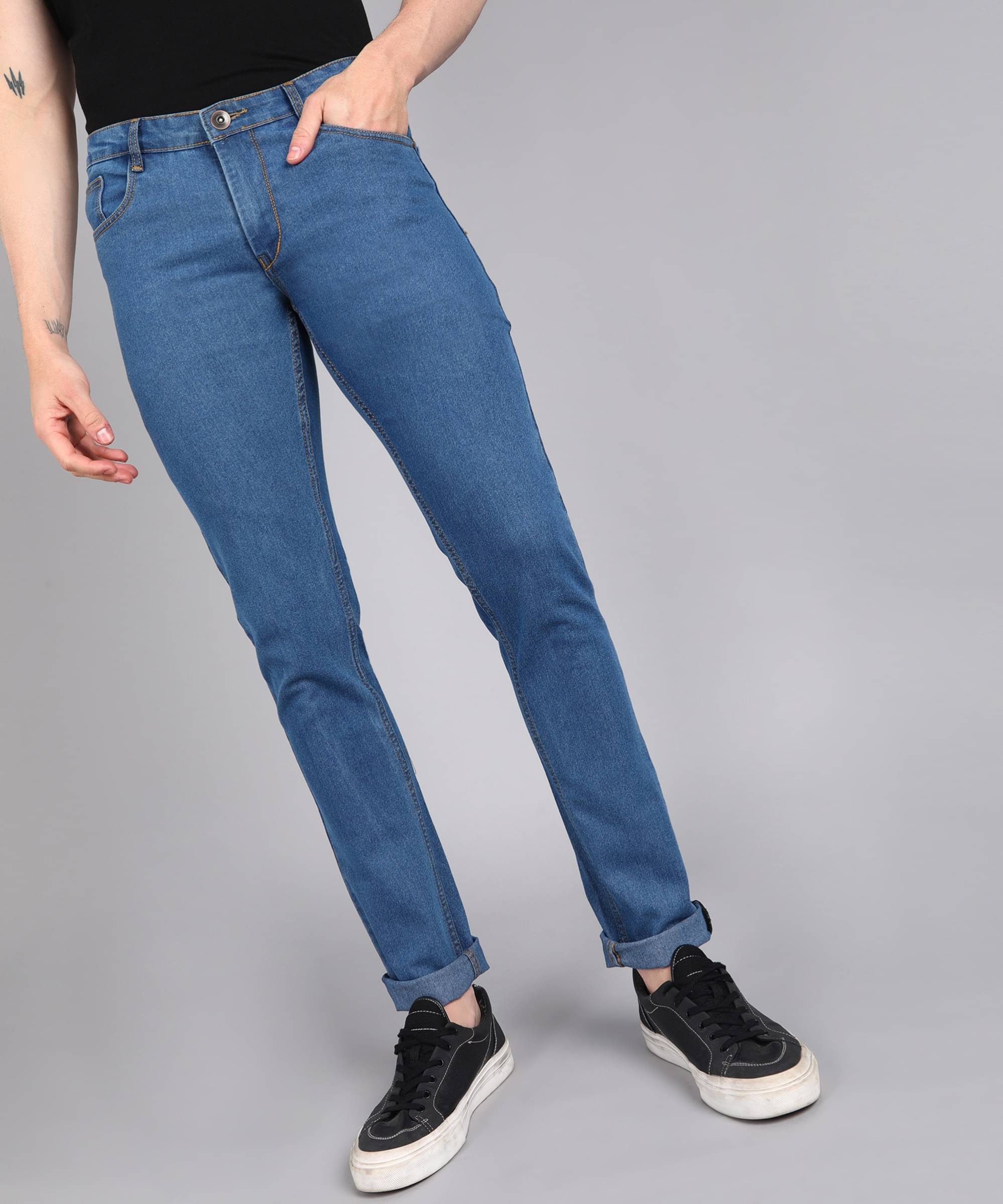 Provogue VEI SASTRE Slim Fit Washed Men's Jeans - Blue ( Pack of 1 )     			Provogue VEI SASTRE Slim Fit Washed Men's Jeans - Blue ( Pack of 1 )