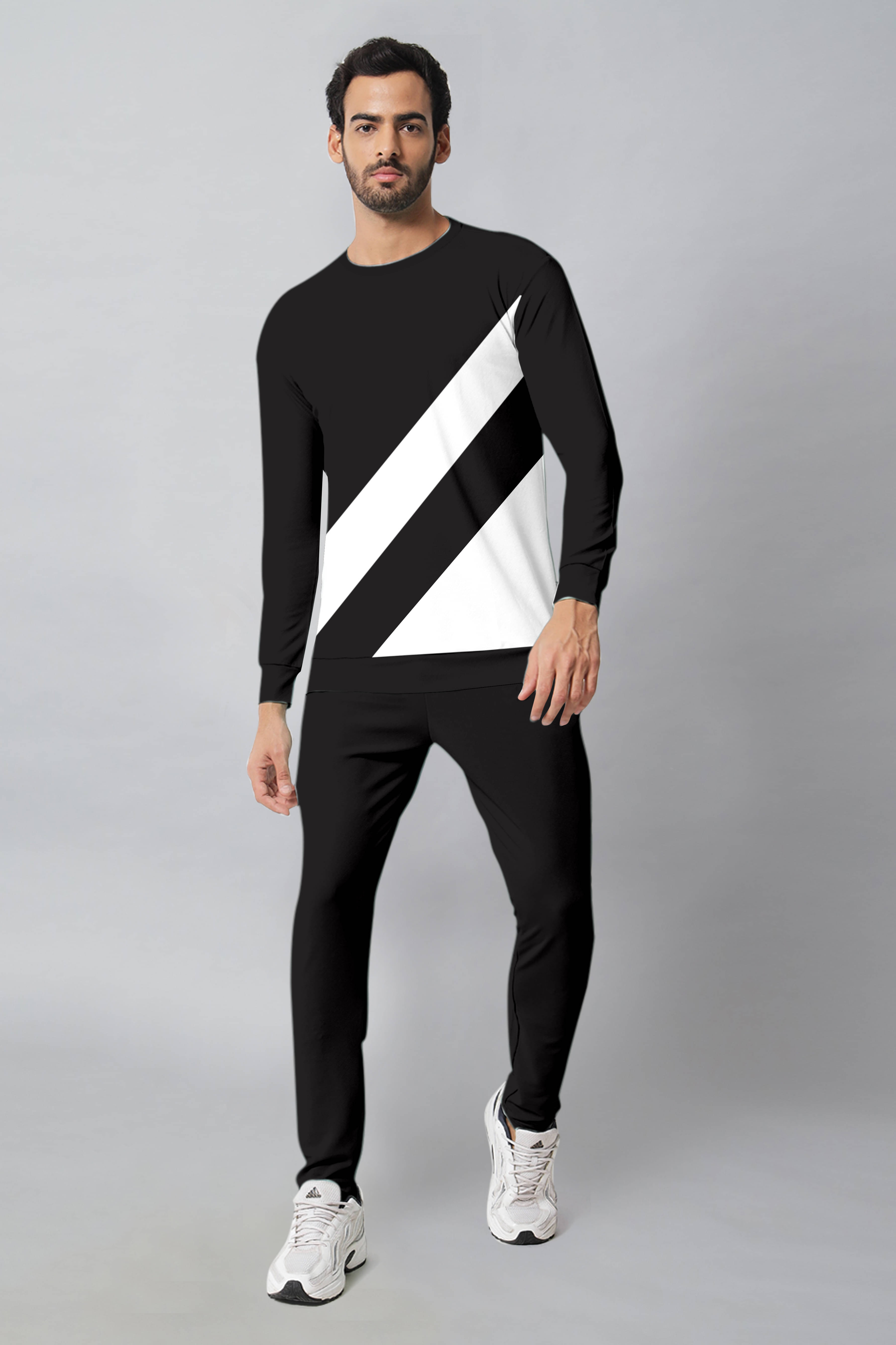 RABBY Black Polyester Regular Fit Men's Tracksuit ( Pack of 1 ) RABBY Black Polyester Regular Fit Men's Tracksuit ( Pack of 1 )