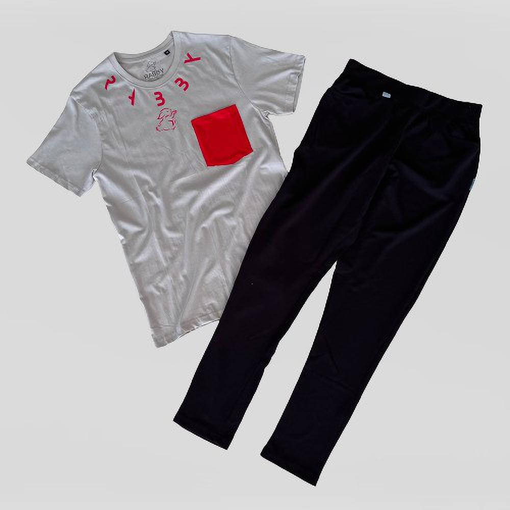 RABBY Grey Cotton Blend Regular Fit Men's Tracksuit ( Pack of 1 ) RABBY Grey Cotton Blend Regular Fit Men's Tracksuit ( Pack of 1 )