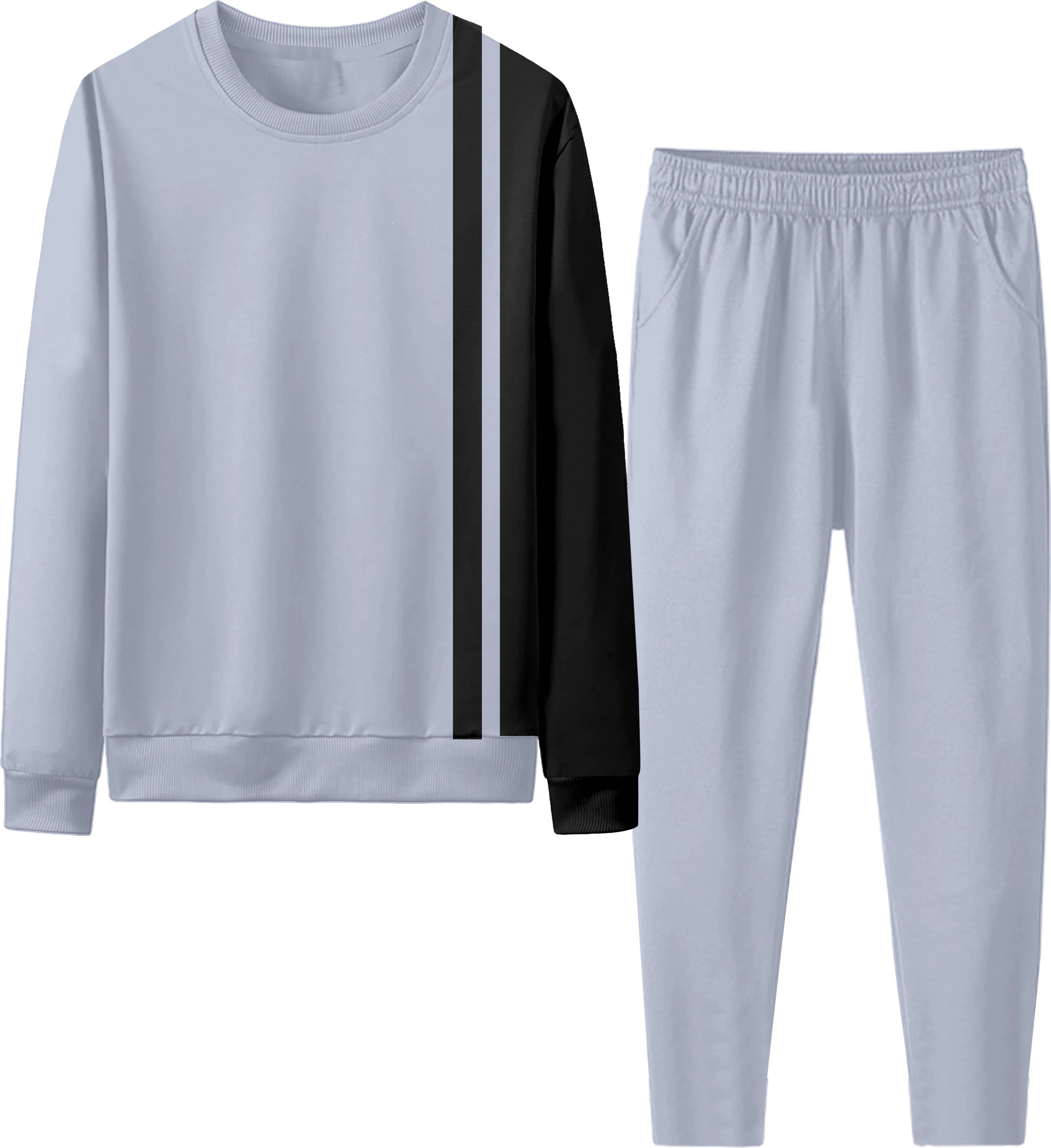     			RABBY Grey Polyester Blend Regular Fit Men's Tracksuit ( Pack of 1 )