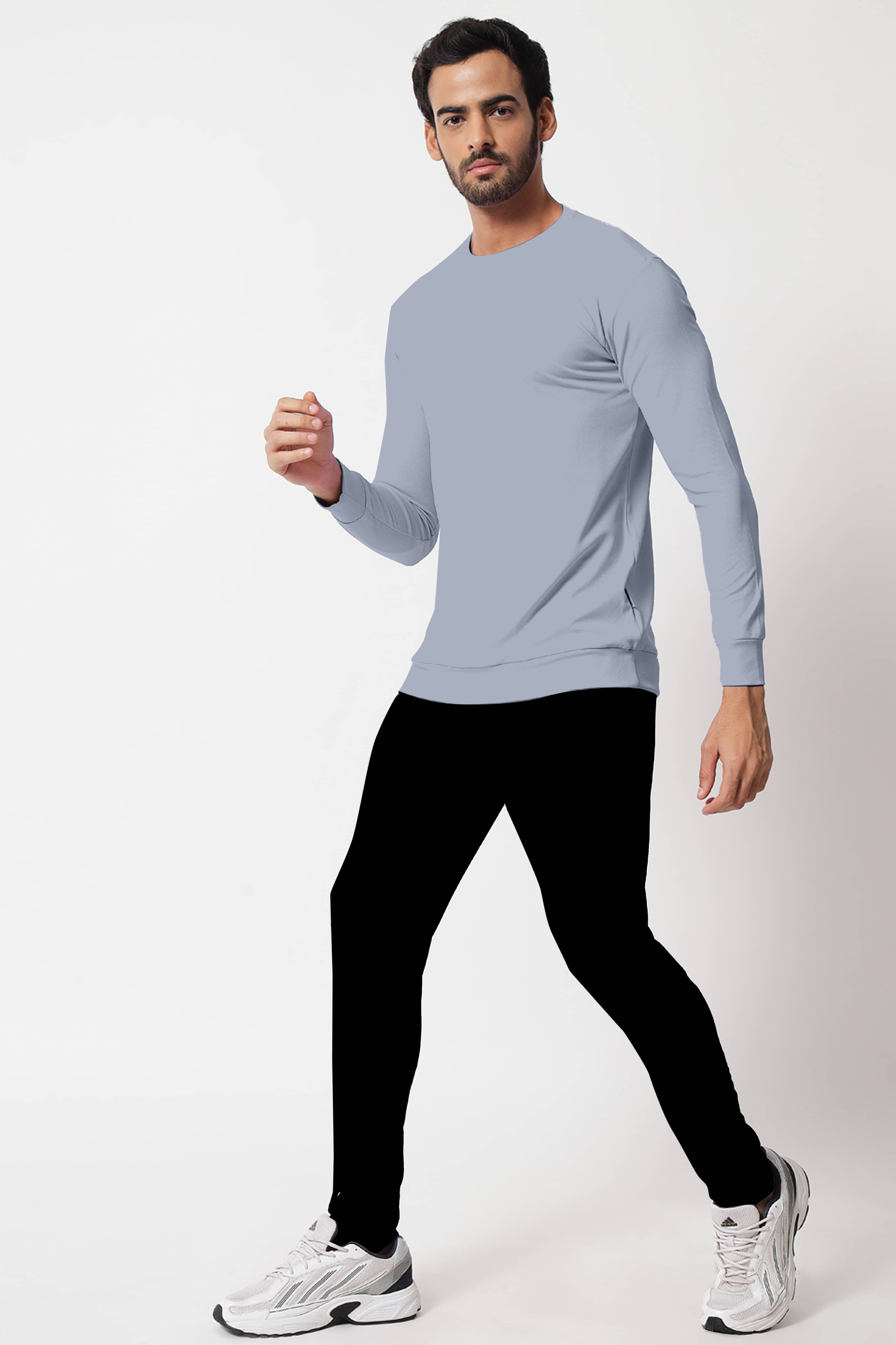     			RABBY Grey Polyester Regular Fit Men's Tracksuit ( Pack of 1 )