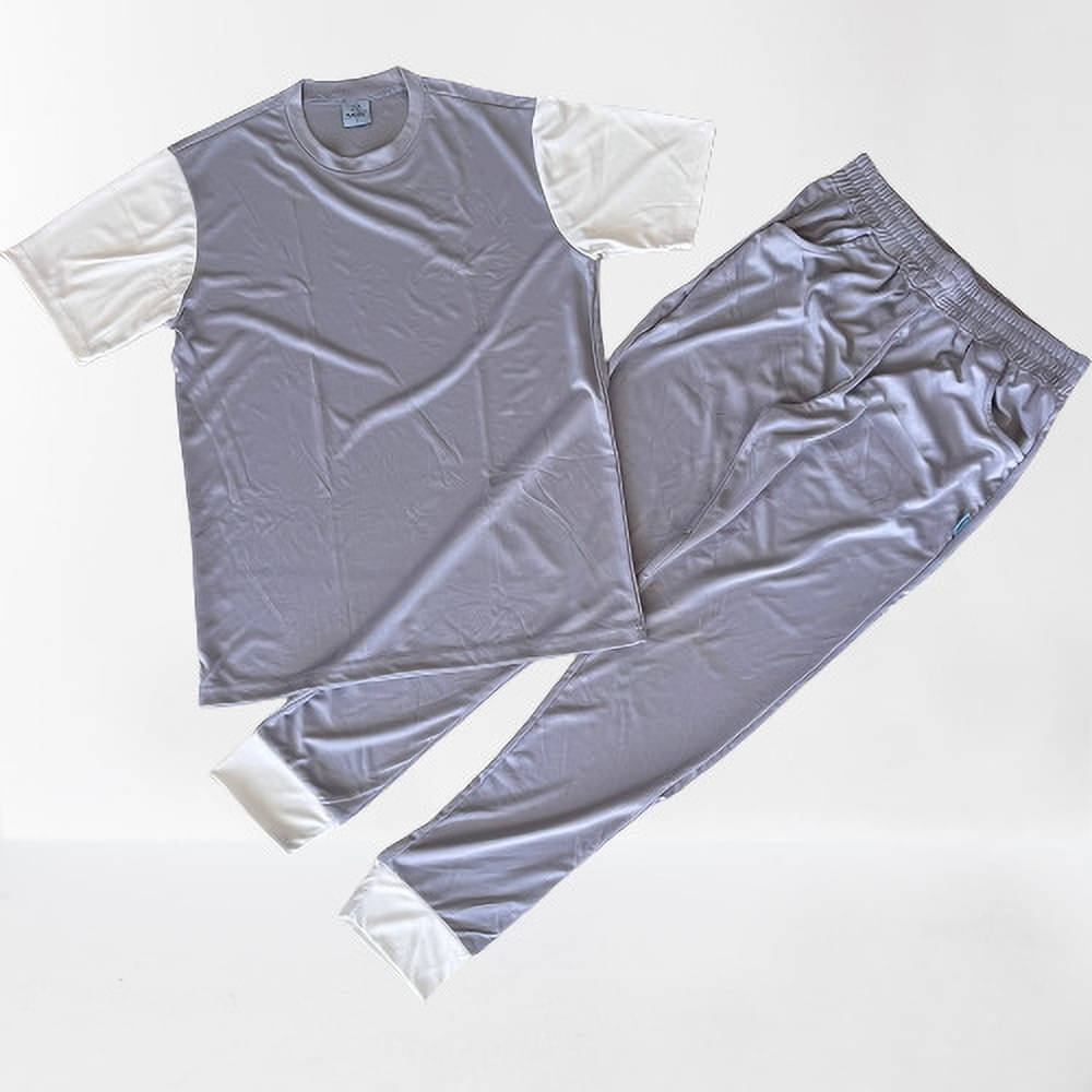     			RABBY Grey Polyester Regular Fit Men's Tracksuit ( Pack of 1 )