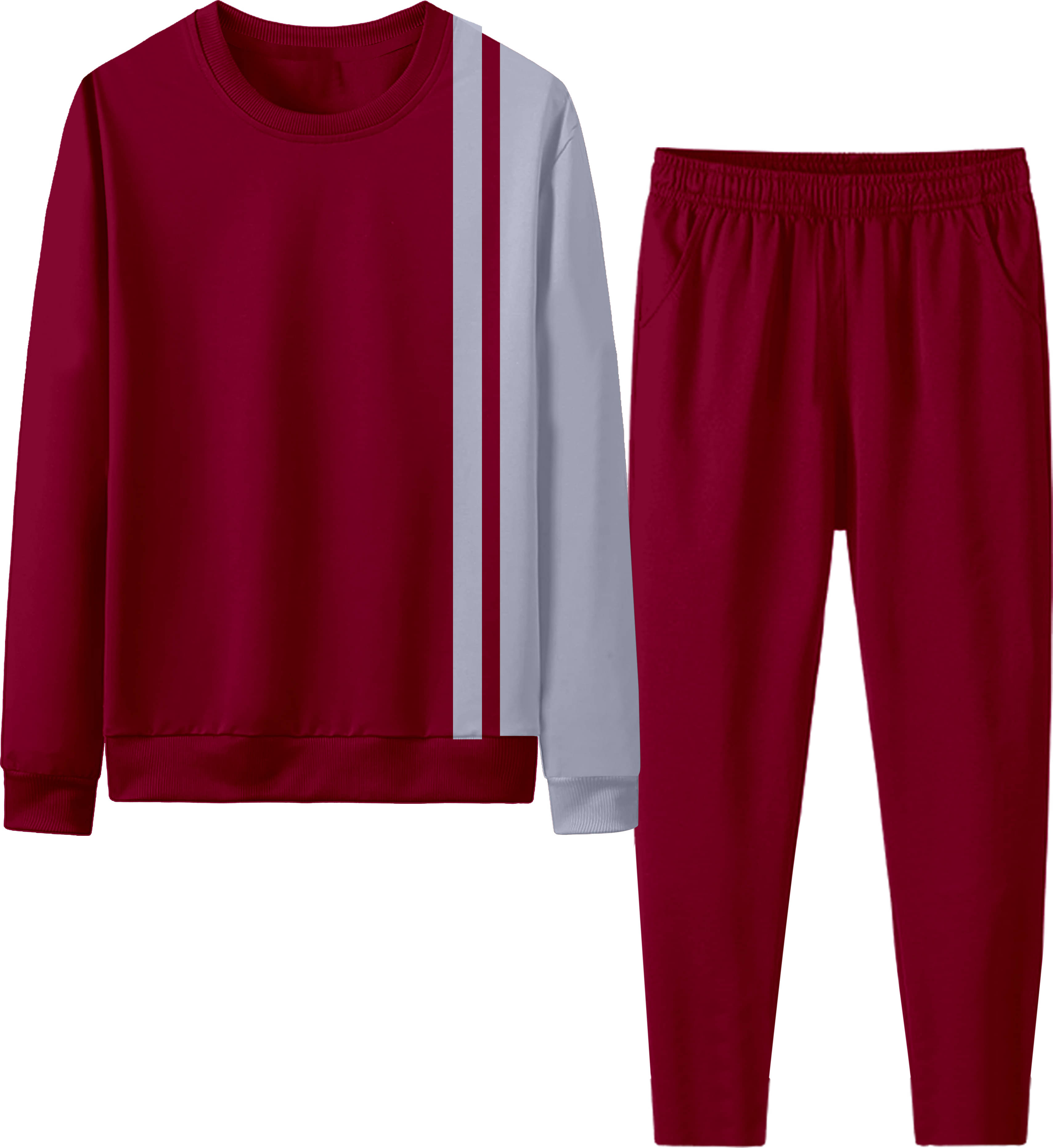 RABBY Maroon Polyester Regular Fit Men's Tracksuit ( Pack of 1 )     			RABBY Maroon Polyester Regular Fit Men's Tracksuit ( Pack of 1 )