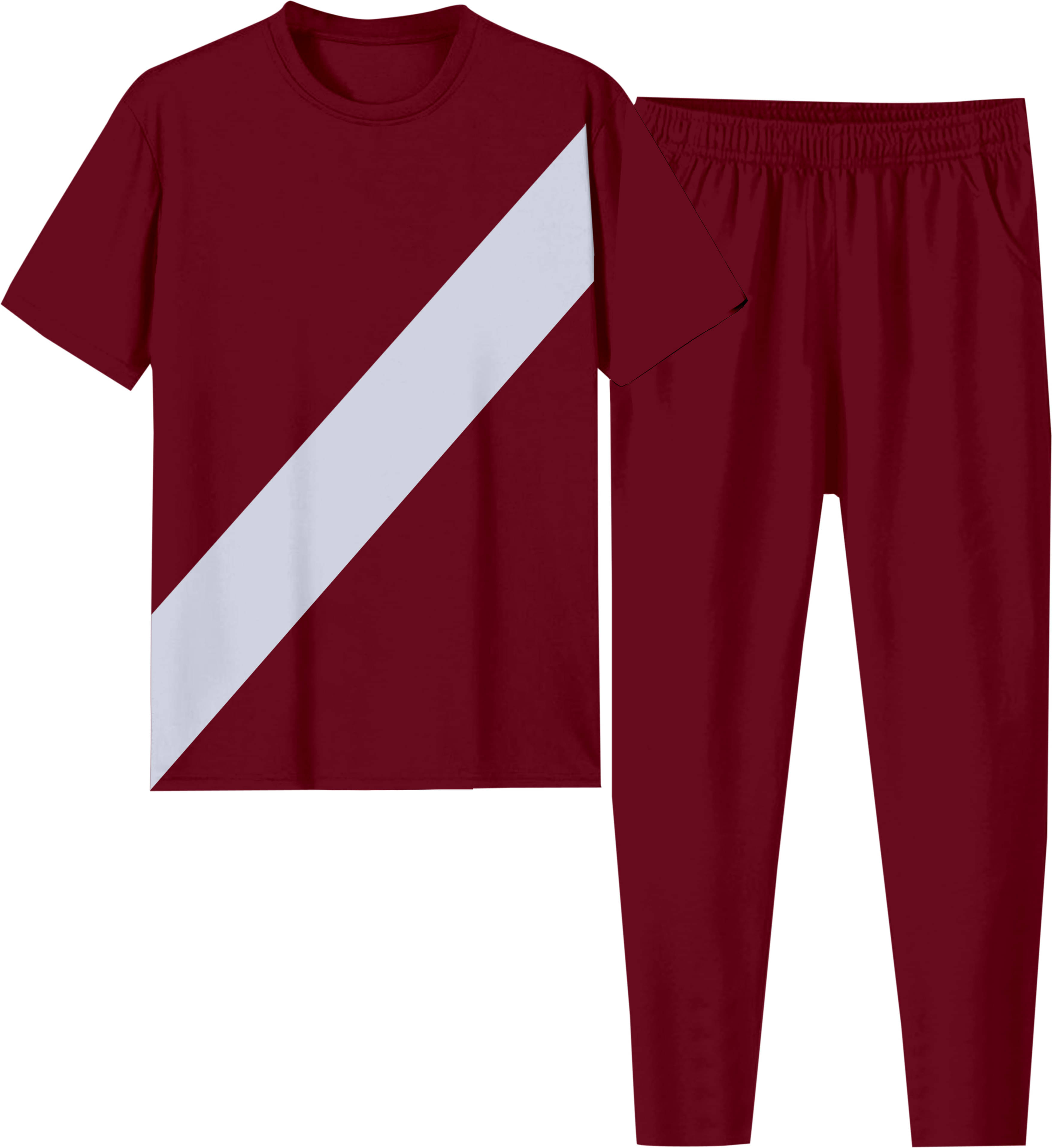     			RABBY Maroon Polyester Regular Fit Men's Tracksuit ( Pack of 1 )