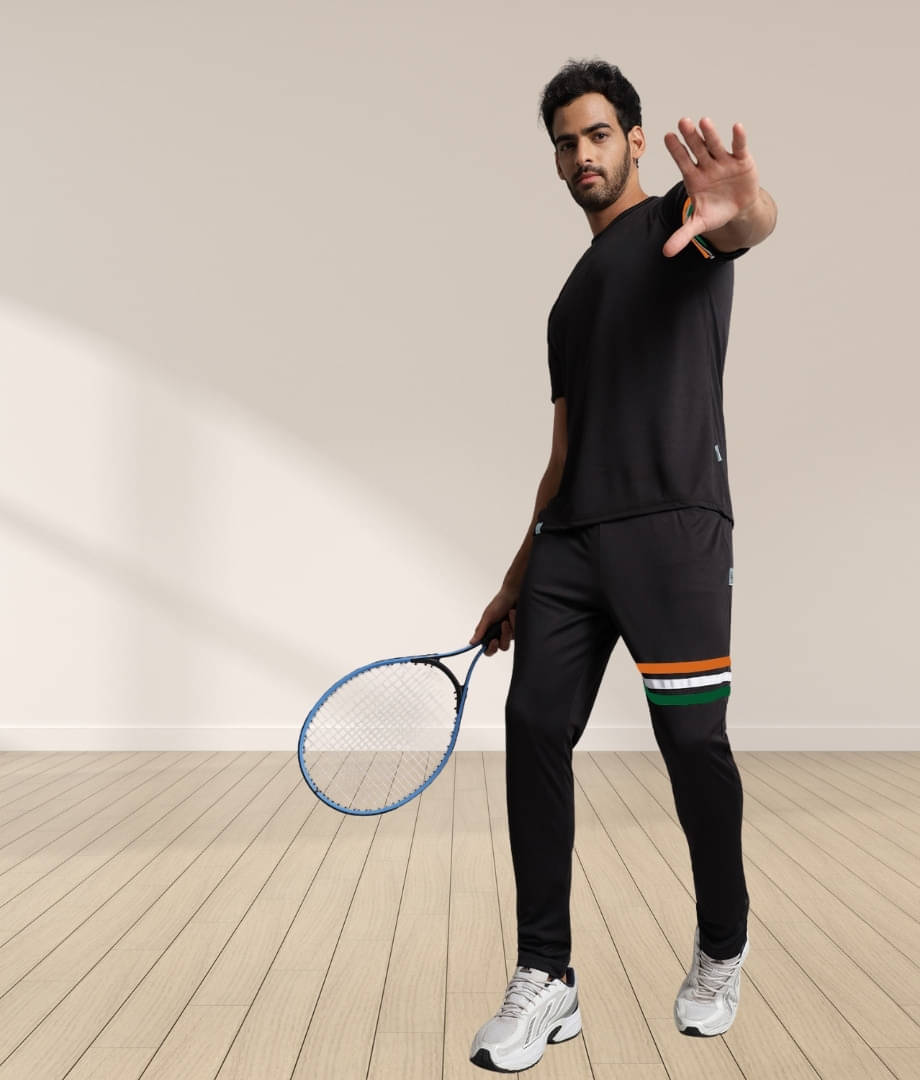     			RABBY Multicolor Polyester Regular Fit Men's Tracksuit ( Pack of 1 )