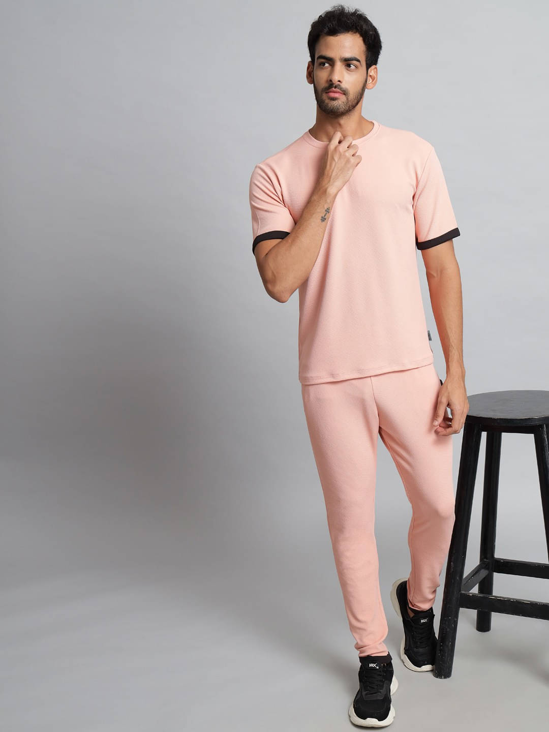     			RABBY Pink Polyester Regular Fit Men's Tracksuit ( Pack of 1 )